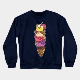 Ice cream cats Crewneck Sweatshirt